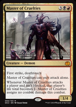 Master of Cruelties Ravnica Allegiance- Cult of Rakdos